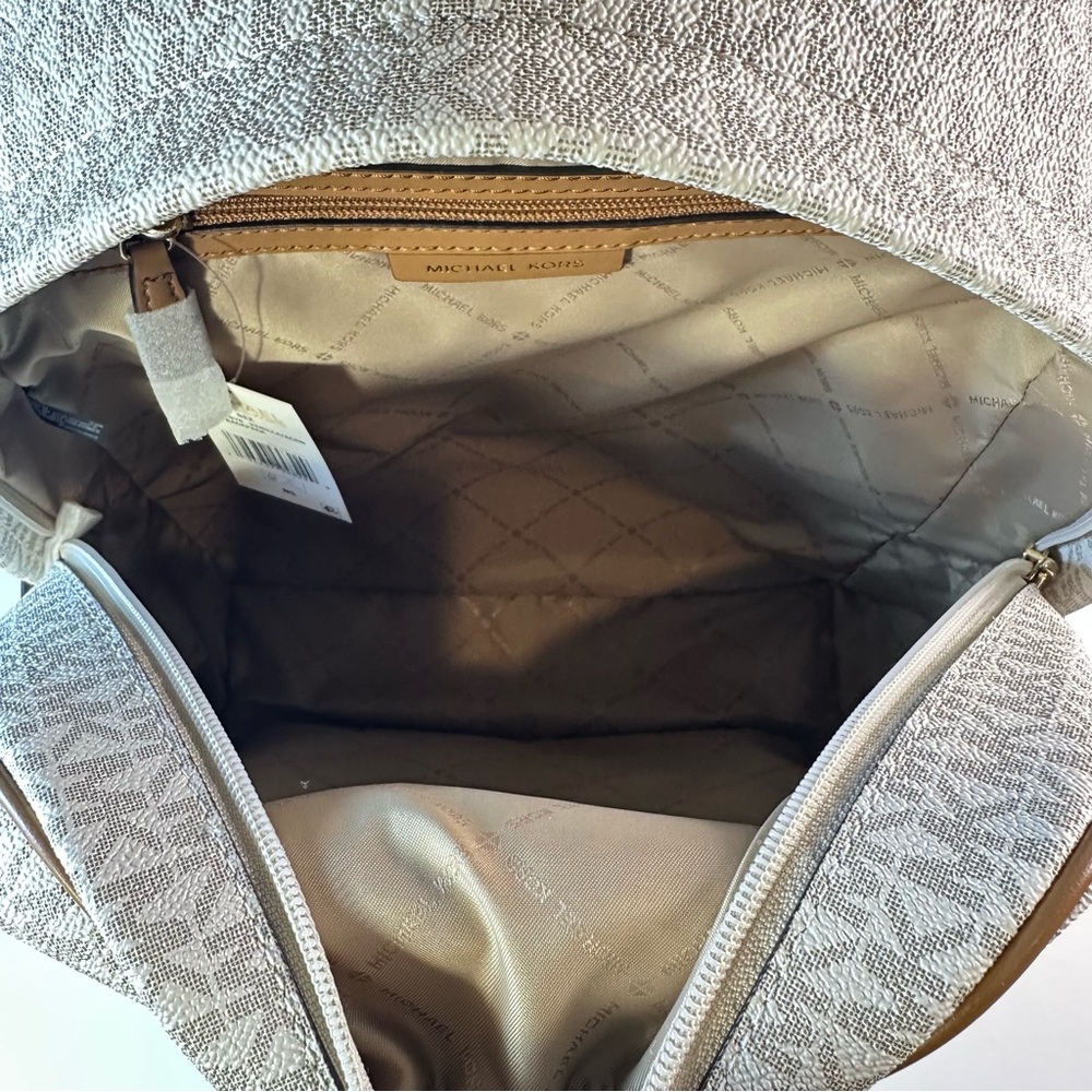 NWT Women’s MICHAEL Michael Kors Bex Large Backpack Vanilla - Picture 6 of 12